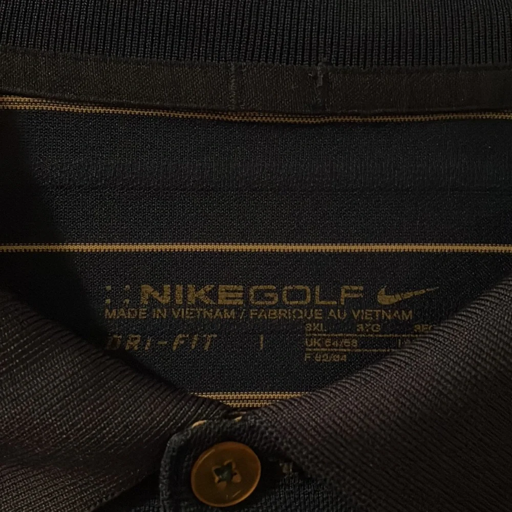 7 s/s shirts 2 Golf shirt PGA Tour in Black & Blue is Nike Dri. 2 Arrow, Docker. - Picture 7 of 9
